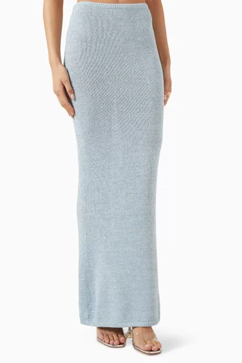 Carolina Sequin-embellished Skirt