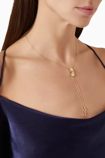 Hive Diamond & Sapphire Necklace in 18kt Gold