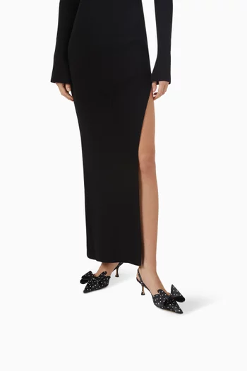 Le Cadeau 65 Slingback Pumps in Satin