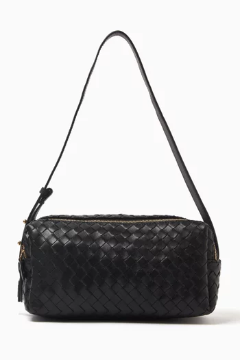 Trousse Shoulder Bag in Woven Leather