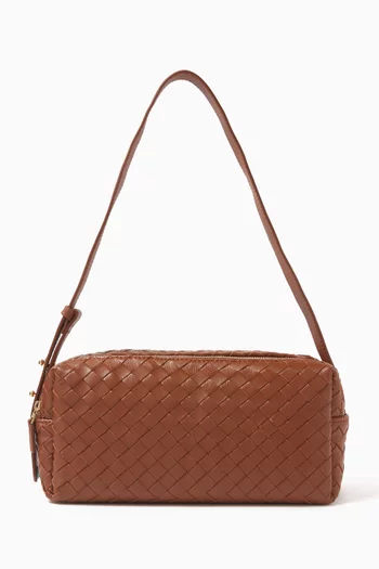 Trousse Shoulder Bag in Woven Leather