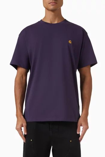 تي شيرت تشيس بشعار الماركة قطن