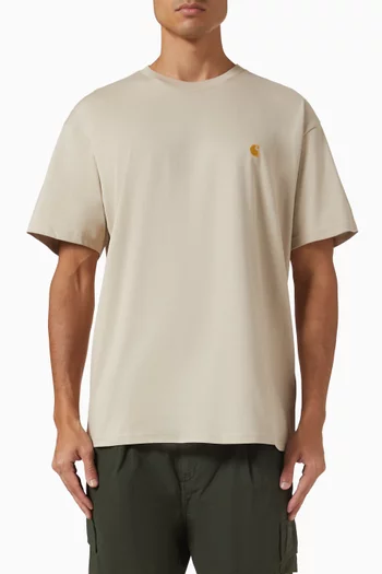 تي شيرت تشيس بشعار الماركة قطن