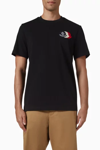 Triple Logo T-shirt in Cotton