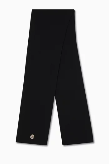 Logo Scarf in Knit