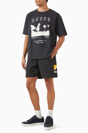 تي شيرت بعبارة Thousand Palms قطن