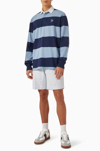 Embroidered Rugby Shirt in Cotton