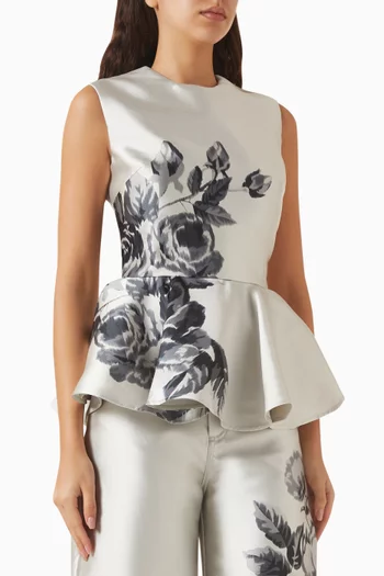 بلوزة بطبعة زهور