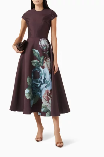 فستان بنقشة زهور