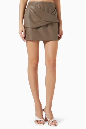 Liss Mini Skirt in Leather