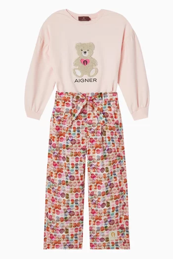 سويت شيرت بطبعة دب قطن