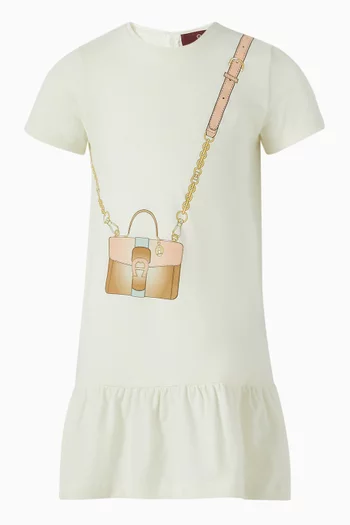 Crossbody Bag-print Dress in Cotton