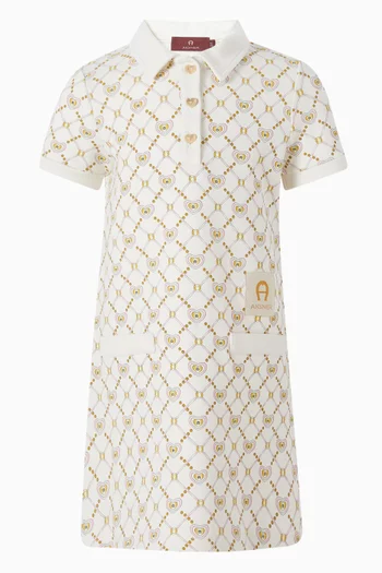 All-over Print Midi Dress