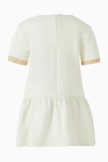 Flared Dress in Cotton & Tweed