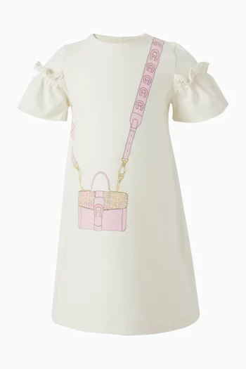Crossbody-bag Printed Dress in Cotton