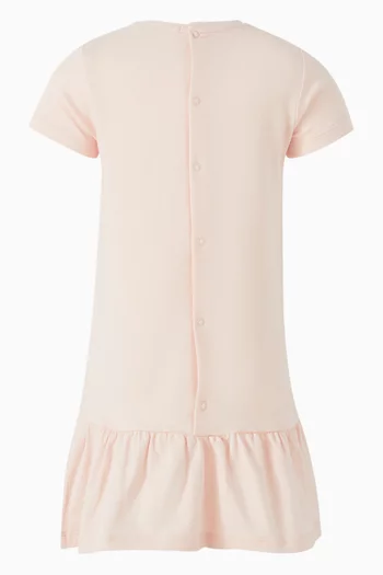 Teddy Embroidered Dress in Cotton