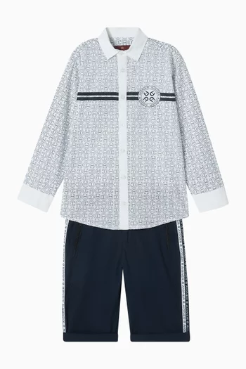 Monogram Shirt in Cotton