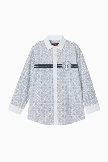 Monogram Shirt in Cotton