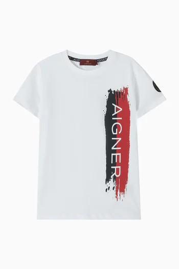 Logo Graphic T-shirt in Cotton