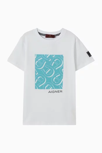Graphic Logo T-shirt in Cotton