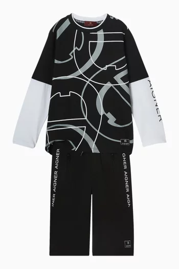 Logo Bermuda Shorts in Cotton