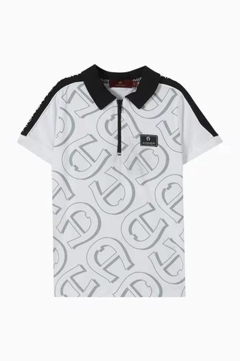 Logo Print Polo Shirt