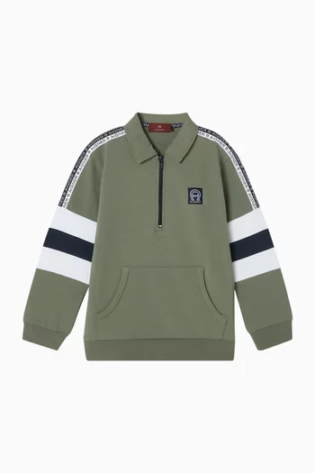 Logo Polo Sweatshirt