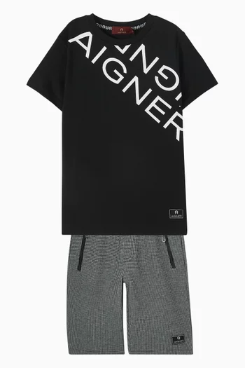 Logo-print T-shirt in Cotton