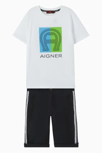 Logo-print T-shirt in Cotton-jersey