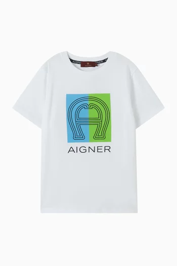 Logo-print T-shirt in Cotton-jersey