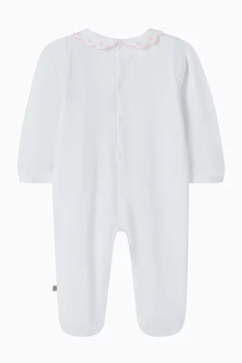 طقم بيجاما قطعة واحدة بنقشة حقيبة يد قطن