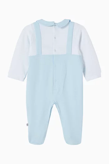 Logo Sleepsuit in Cotton