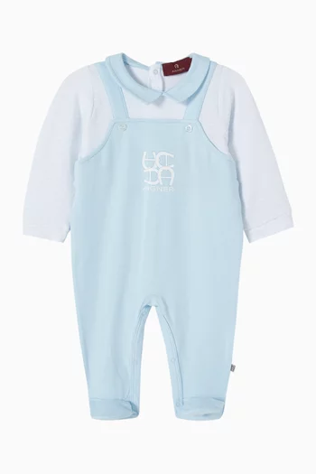 Logo Sleepsuit in Cotton