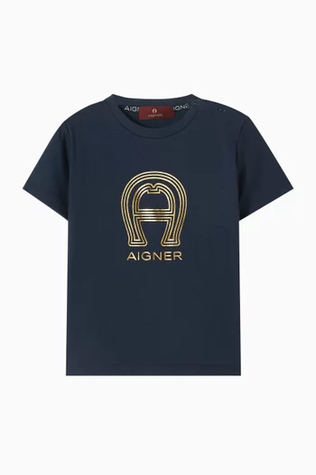 Logo Graphic T-shirt in Cotton