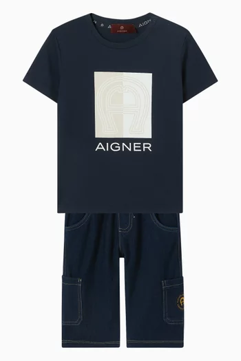 Logo Graphic T-shirt in Cotton