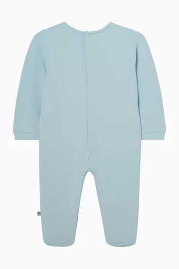 Logo-print Sleepsuit in Pima Cotton