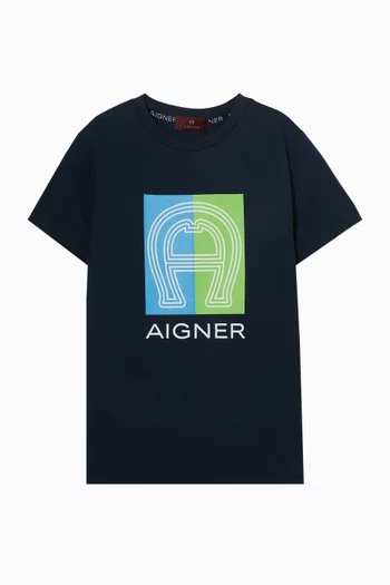Logo-print T-shirt in Cotton-jersey