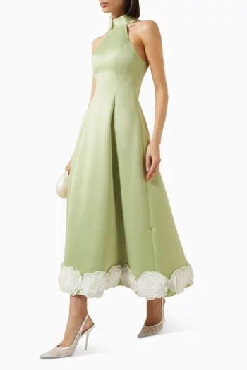 Meadow Muse Dress in Satin