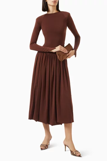Astral Days Midi Dress in Lycra