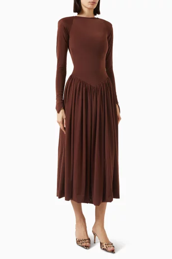 Astral Days Midi Dress in Lycra