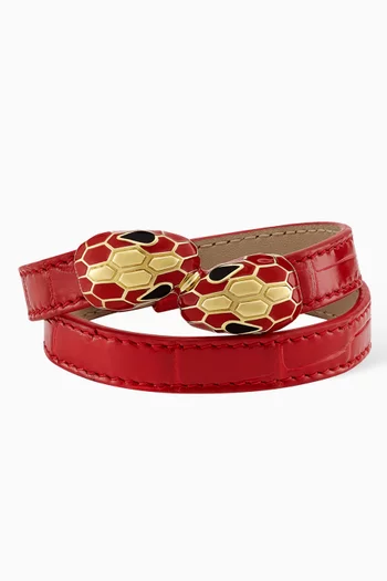 Serpenti Forever Leather Bracelet