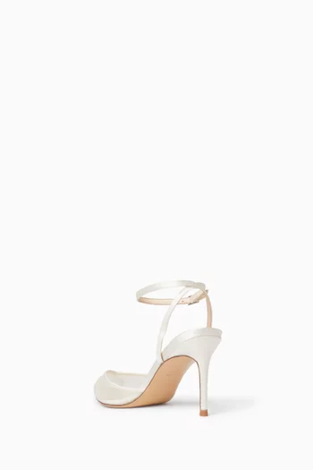 Cara 80 Pumps in Mesh & Satin
