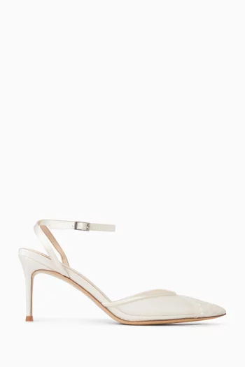 Cara 80 Pumps in Mesh & Satin