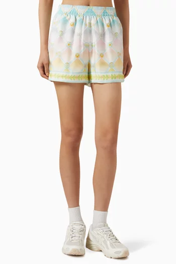 Candy Icons Shorts in Silk-twill