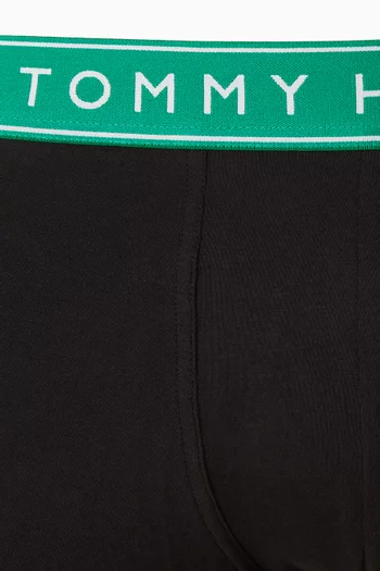 Logo Trunks in Stretch Cotton, Set of 3