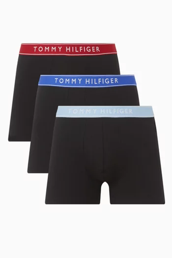 Logo Trunks in Stretch Cotton, Set of 5