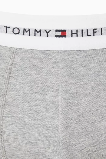 Logo Trunks in Stretch Cotton, Set of 3