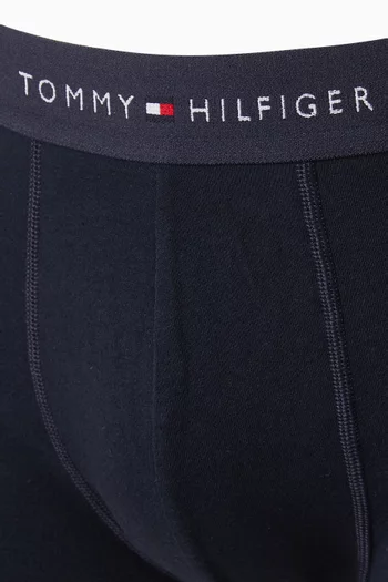 Signature Logo Waistband Trunks, Set of 5