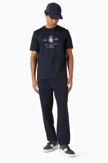 Diamond Crest Graphic T-shirt in Cotton Blend