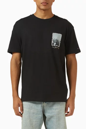 Photo-print T-shirt in Cotton-jersey